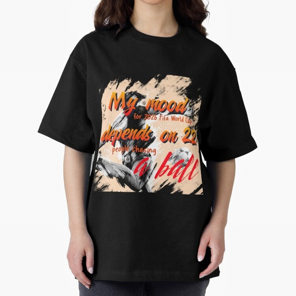 2026 World Cup T-shirt Oversized T-Shirt Capture Stadium Memories from FIFA World Cup 2026 USA Canada Mexico for Fans of Messi and England and Germany, Bringing Game Day Rituals, Football Legends, Country Pride and the Road to the Final; Made for