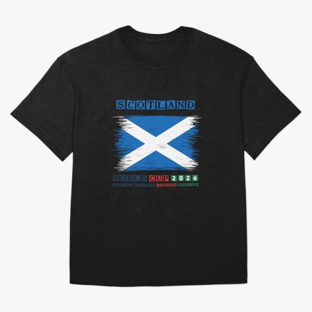 SCOTLAND WORLD CUP 2026 Oversized T-Shirt Capture Stadium Memories from Match Day Hype around FIFA World Cup 2026, Neymar, Brazil, Worldwide Fan Energy, Dramatic Goals, Stadium Lights and Championship Celebrations; Perfect for Supporters Who Want