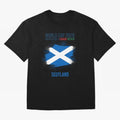 SCOTLAND WORLD CUP 2026 Oversized T-Shirt Embrace FIFA World Cup 2026 Group Stage Spirit, Highlighting France and Portugal, Messi, CR7 and Mbappe, Sports Nostalgia, International Competition, Famous Players and Unforgettable Victories; Made for