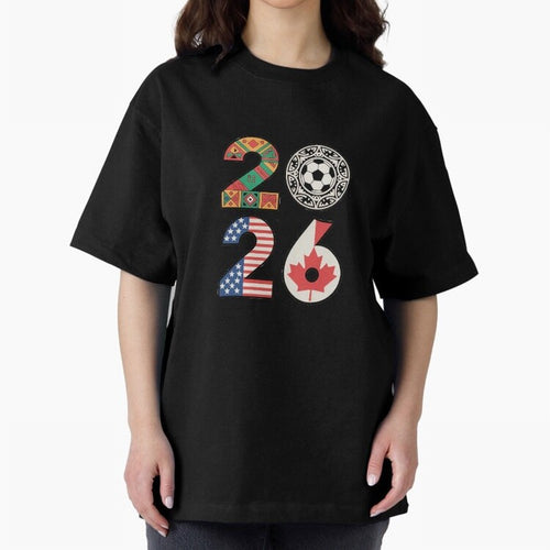 2026 Football Countries Design ¨C USA, Canada & Mexico Inspired Art Oversized T-Shirt Celebrate Classic Football Spirit in Global Football Passion for FIFA World Cup 2026, Featuring Messi, Spain and Netherlands, Classic Soccer Heritage,