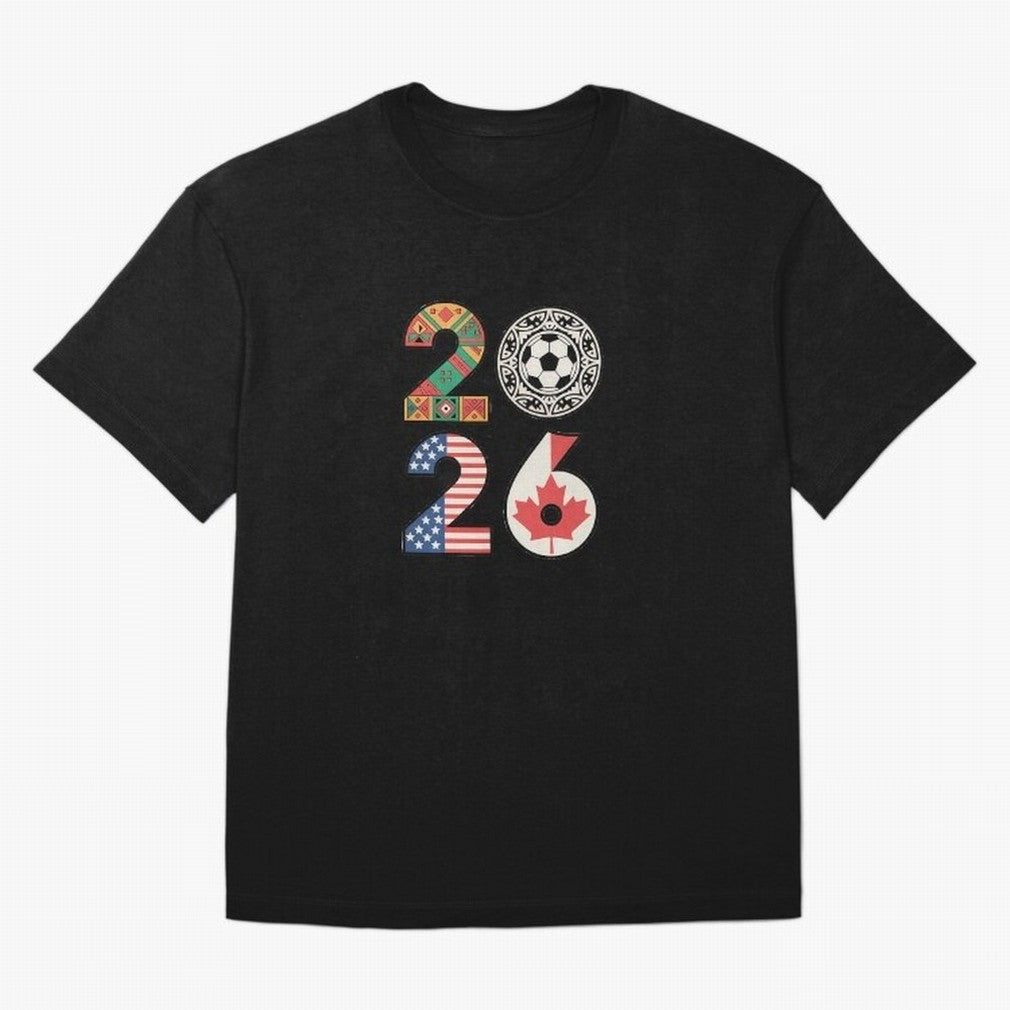 2026 Football Countries Design ¨C USA, Canada & Mexico Inspired Art Oversized T-Shirt Celebrate Classic Football Spirit in Global Football Passion for FIFA World Cup 2026, Featuring Messi, Spain and Netherlands, Classic Soccer Heritage,