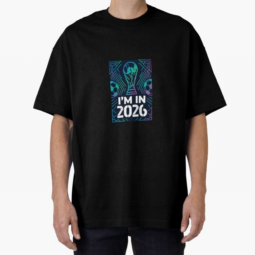 World Cup 2026 Oversized T-Shirt Feel the Heartbeat of FIFA World Cup 2026 Featuring Neymar, England Energy, Football History, Final Match Energy, Crowd Noise and Once in a Lifetime Moments; Perfect for Supporters Who Want Bold Football Energy,