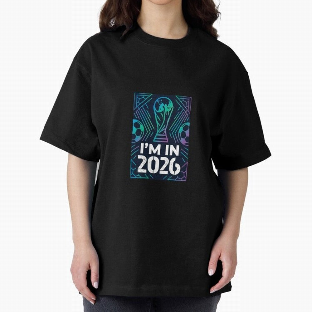 World Cup 2026 Oversized T-Shirt Feel the Heartbeat of FIFA World Cup 2026 Featuring Neymar, England Energy, Football History, Final Match Energy, Crowd Noise and Once in a Lifetime Moments; Perfect for Supporters Who Want Bold Football Energy,