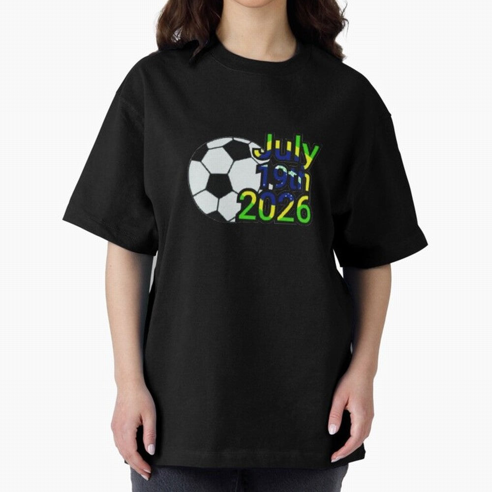 USA 2026- Brazil Oversized T-Shirt Bring Trophy Dreams to the FIFA World Cup 2026 Group Stage Journey through Haaland Highlights, England and Germany Pride, Game Day Rituals, Football Legends, Country Pride and the Road to the Final; Ideal for