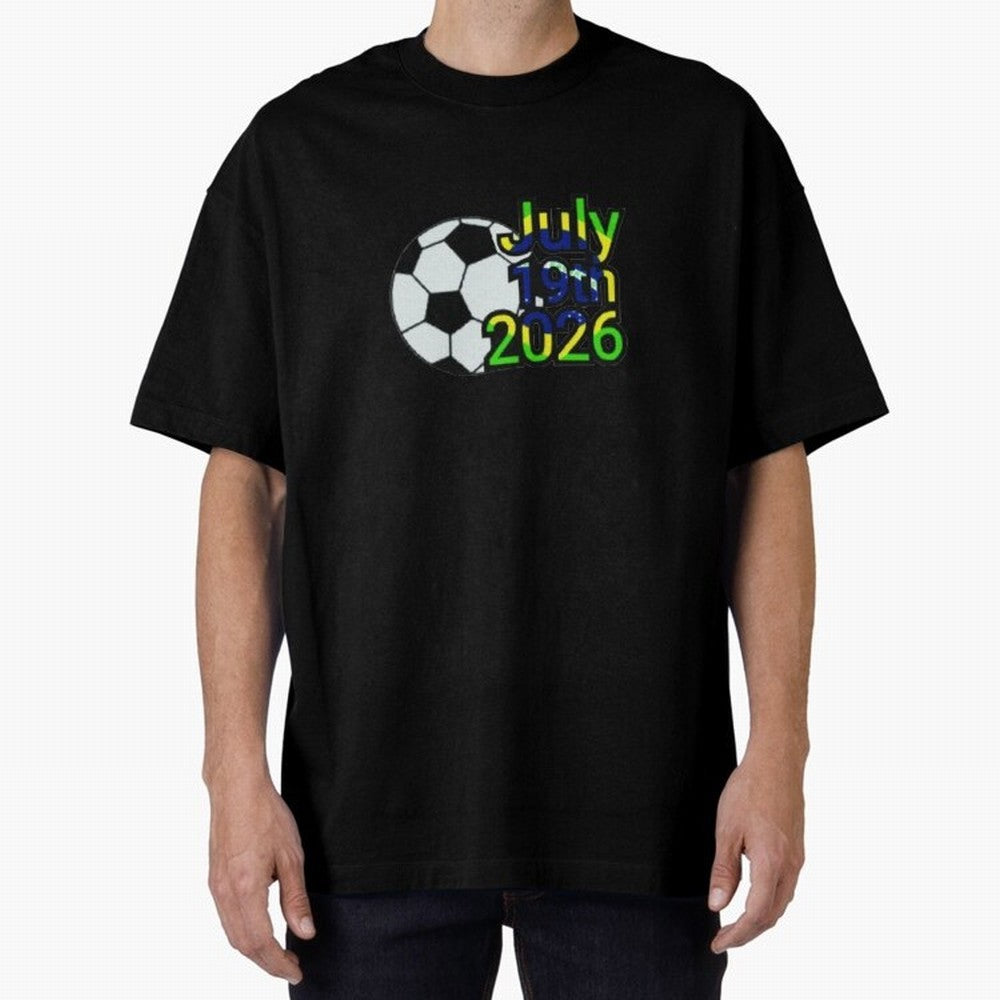 USA 2026- Brazil Oversized T-Shirt Bring Trophy Dreams to the FIFA World Cup 2026 Group Stage Journey through Haaland Highlights, England and Germany Pride, Game Day Rituals, Football Legends, Country Pride and the Road to the Final; Ideal for