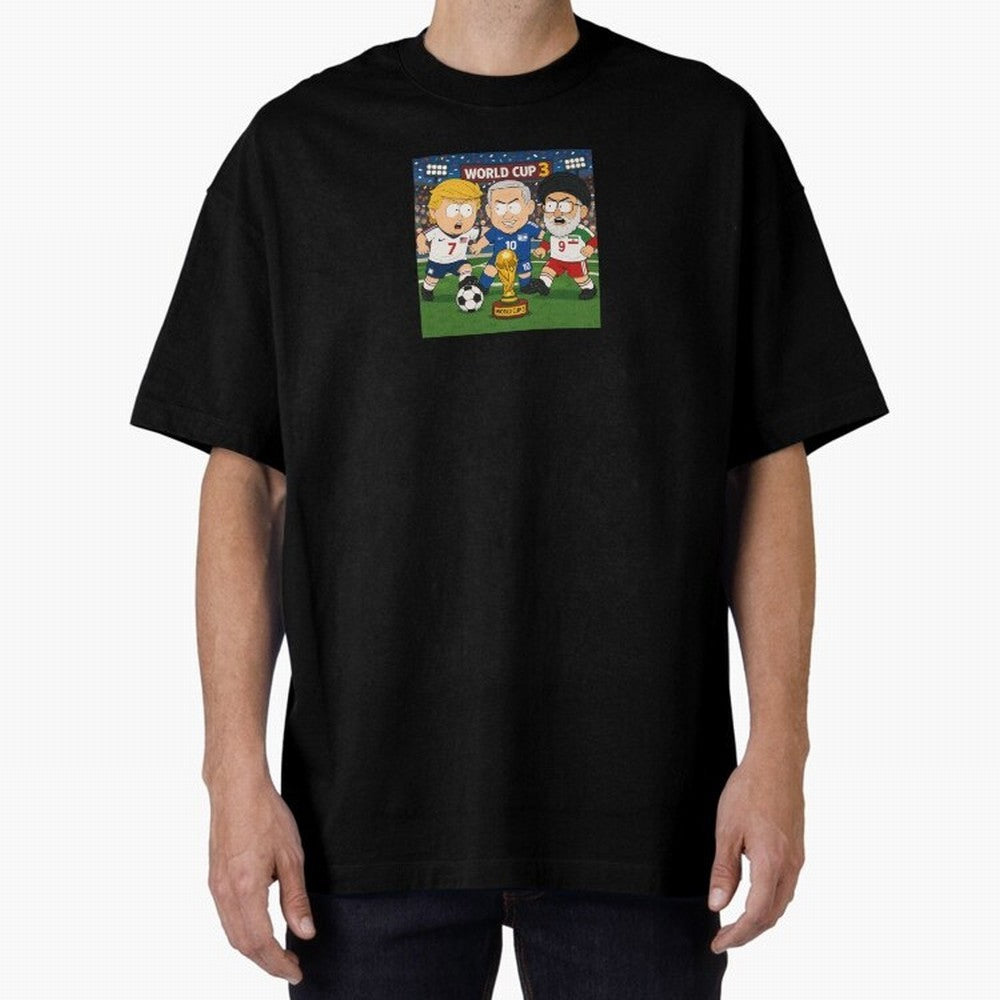 WORLD CUP 3 Oversized T-Shirt Relive Legendary Nights from Match Day Hype around FIFA World Cup 2026 Group Stage, Haaland and Mbappe, Spain and Netherlands, Sports Nostalgia, International Competition, Famous Players and Unforgettable Victories;