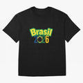 Brasil 2026 Football Mission - Road to Next World Cup T-Shirt Oversized T-Shirt Show Your Love for Global Football Passion for FIFA World Cup 2026, Celebrating Cristiano Ronaldo, Brazil, Portugal and Argentina, Supporter Pride, Iconic Celebrations,