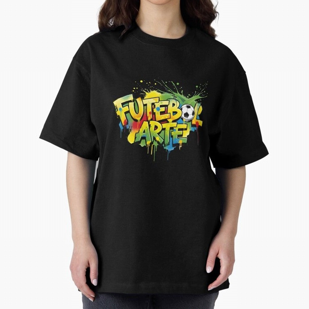 Brazil - World Cup 2026 Oversized T-Shirt Bring Retro Soccer Energy to FIFA World Cup 2026 Spirit, Filled with England, Messi, Stadium Chants, National Pride, Trophy Dreams and Unforgettable Football Memories; Created for Match Day Parties, Soccer