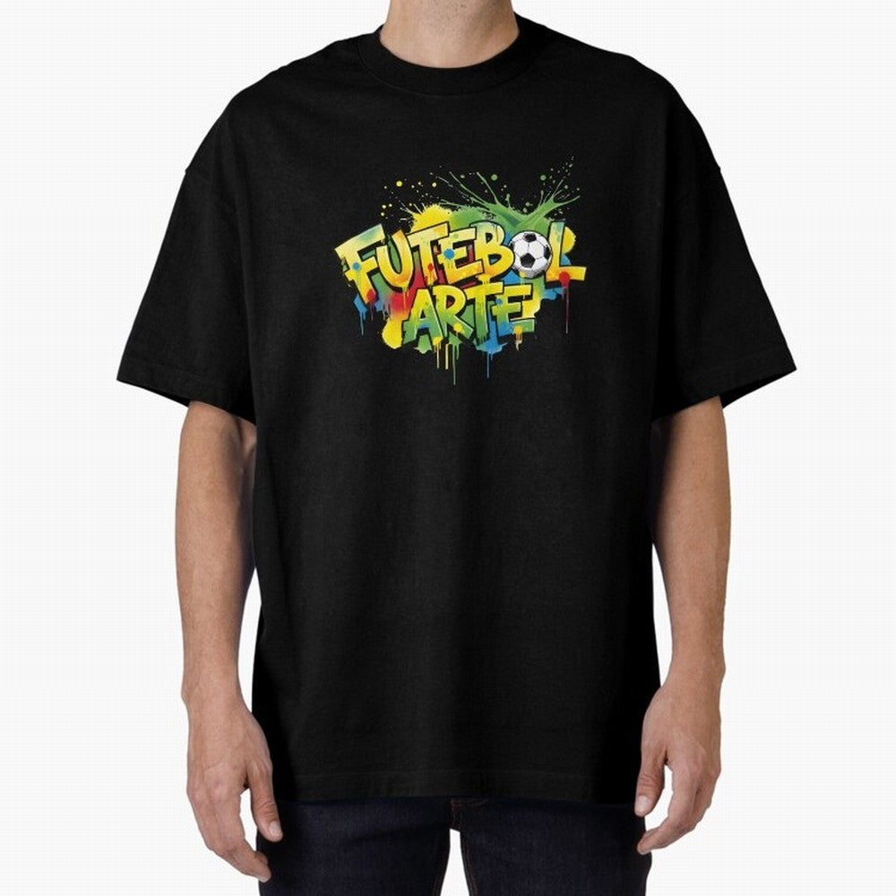 Brazil - World Cup 2026 Oversized T-Shirt Bring Retro Soccer Energy to FIFA World Cup 2026 Spirit, Filled with England, Messi, Stadium Chants, National Pride, Trophy Dreams and Unforgettable Football Memories; Created for Match Day Parties, Soccer
