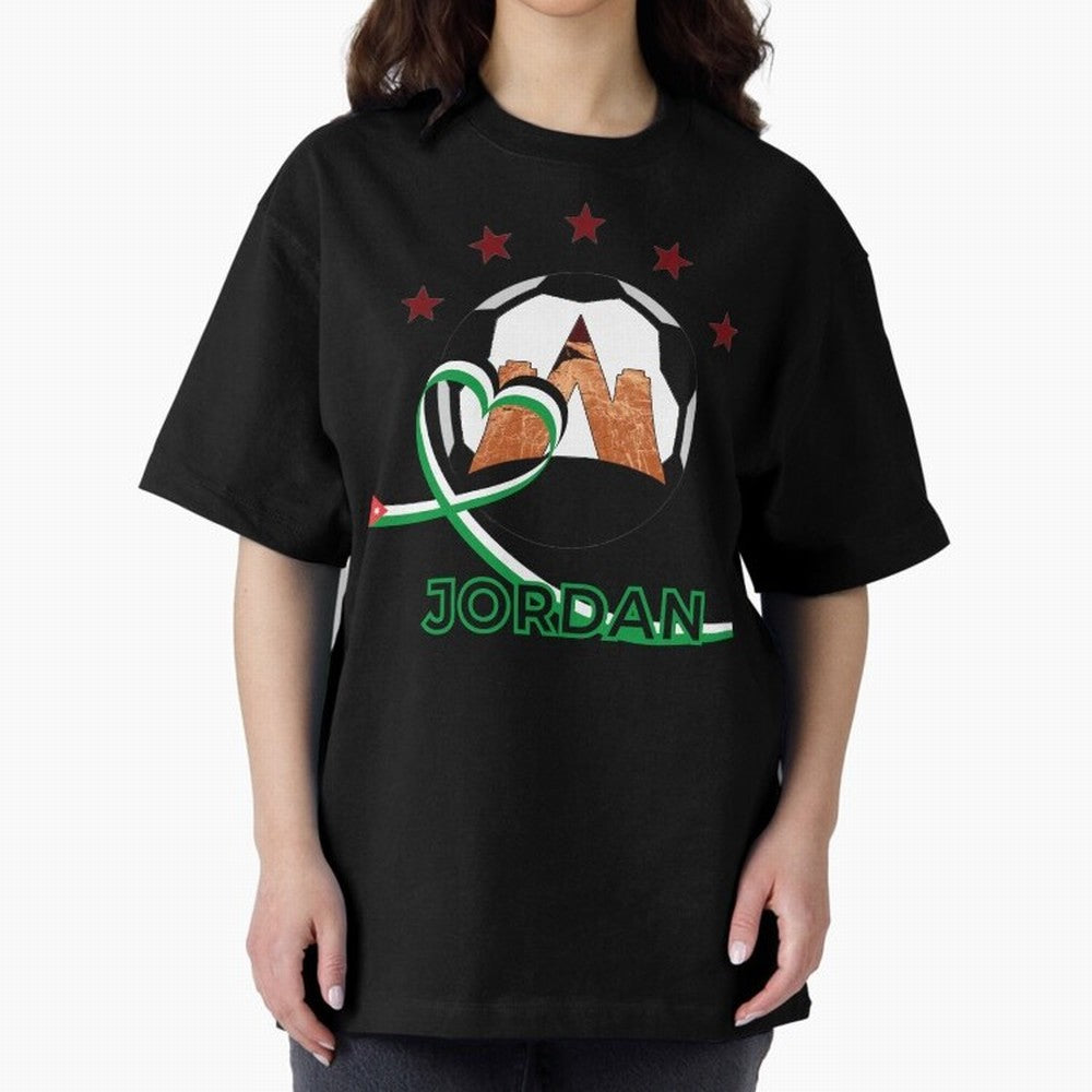 Jordan WC2026 Oversized T-Shirt Carry FIFA World Cup 2026 Connected to Messi, Neymar and Mbappe, Spain and Netherlands Energy, Retro Football Energy, Iconic Rivalries, Trophy Chase Drama and Stadium Atmosphere; Perfect for Supporters Who Want Bold