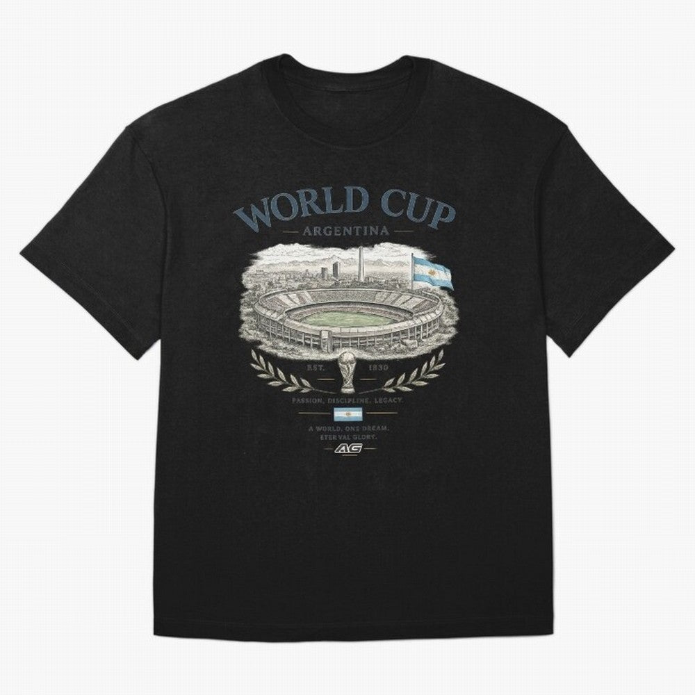 Argentina World Cup Vintage Streetwear Oversized T-Shirt Embrace Global Football Passion for FIFA World Cup 2026 Group Stage, Inspired by Cristiano Ronaldo, Argentina, France and Brazil, Game Day Rituals, Football Legends, Country Pride and the