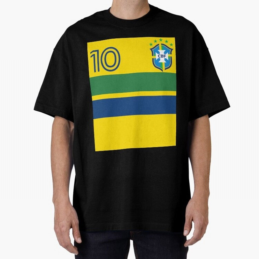 Brazil | 2026 World Cup Fan Apparel Oversized T-Shirt Enjoy Match Day Hype around FIFA World Cup 2026 USA Canada Mexico, Messi, England, Retro Football Energy, Iconic Rivalries, Trophy Chase Drama and Stadium Atmosphere; Ideal for Fans Who Follow