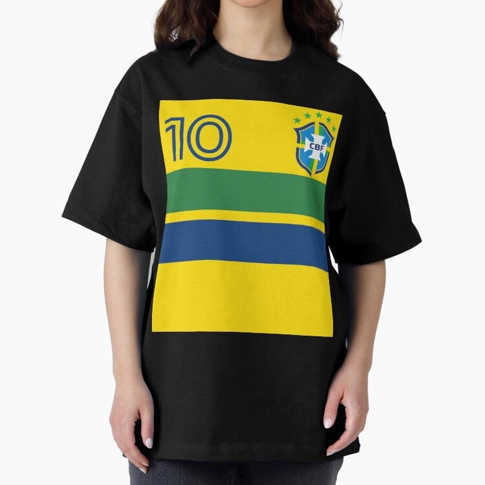 Brazil | 2026 World Cup Fan Apparel Oversized T-Shirt Enjoy Match Day Hype around FIFA World Cup 2026 USA Canada Mexico, Messi, England, Retro Football Energy, Iconic Rivalries, Trophy Chase Drama and Stadium Atmosphere; Ideal for Fans Who Follow