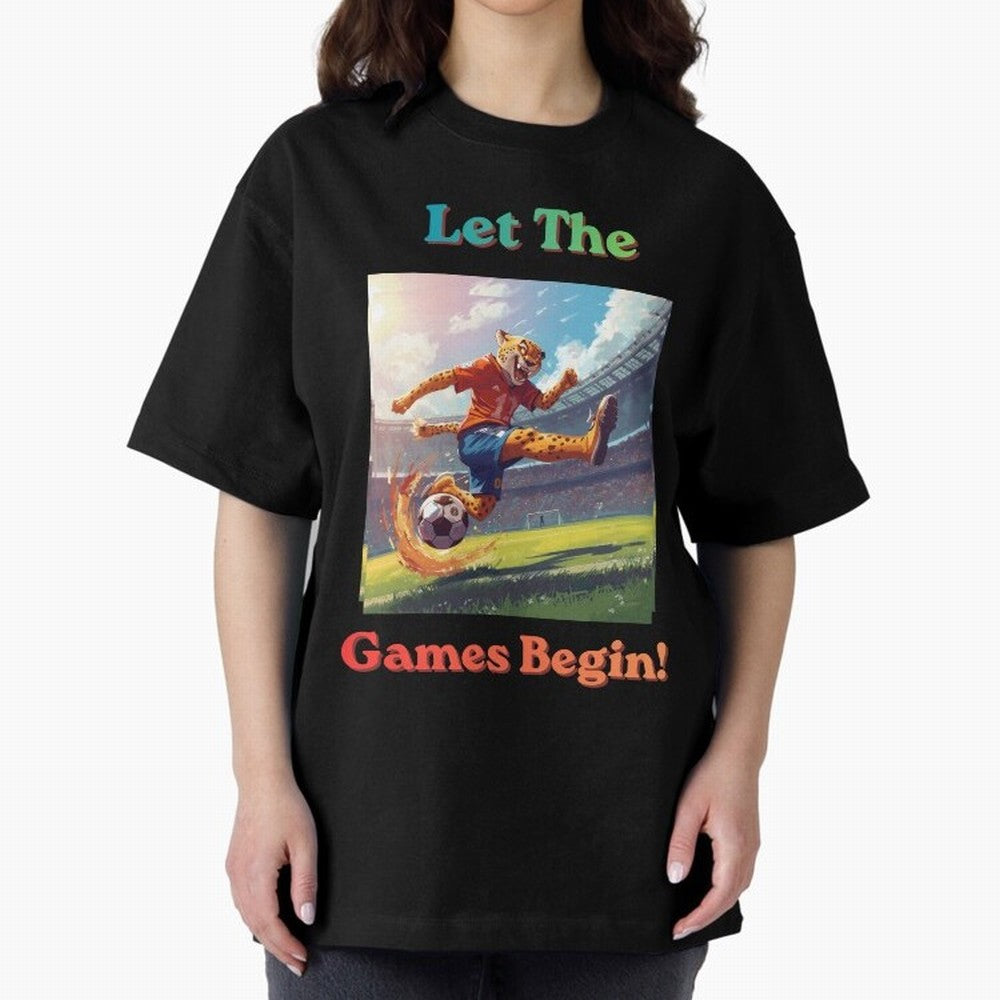 Let The Games Begin ¨C World Cup Soccer 2026 Oversized T-Shirt Feel Global Football Passion for FIFA World Cup 2026, Highlighting Messi, CR7 and Mbappe, Portugal, Football Passion, Legendary Performances, Festival Vibes and Supporter Community;