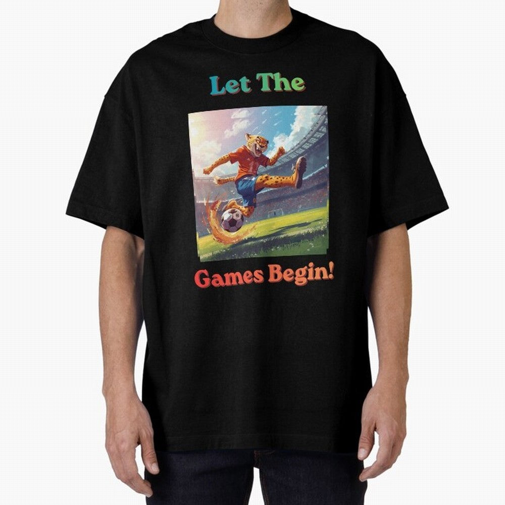 Let The Games Begin ¨C World Cup Soccer 2026 Oversized T-Shirt Feel Global Football Passion for FIFA World Cup 2026, Highlighting Messi, CR7 and Mbappe, Portugal, Football Passion, Legendary Performances, Festival Vibes and Supporter Community;