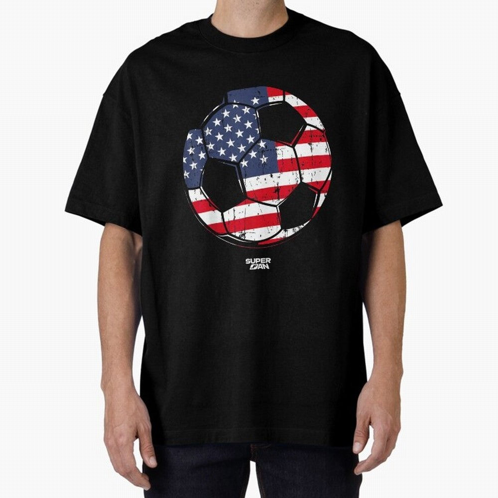 2026 USA Soccer Fan World Cup Oversized T-Shirt Enjoy the Biggest Football Party of FIFA World Cup 2026 Group Stage Made for Messi and Cristiano Ronaldo, Argentina and Brazil Energy, Stadium Memories, Football Loyalty, International Chants and