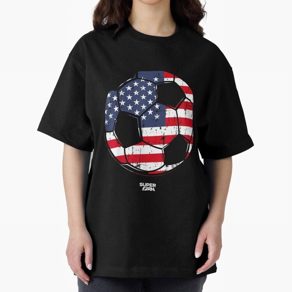 2026 USA Soccer Fan World Cup Oversized T-Shirt Enjoy the Biggest Football Party of FIFA World Cup 2026 Group Stage Made for Messi and Cristiano Ronaldo, Argentina and Brazil Energy, Stadium Memories, Football Loyalty, International Chants and