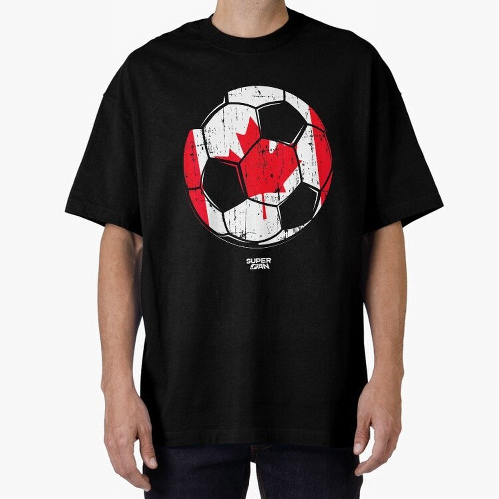 2026 Canada Soccer Fan World Cup Oversized T-Shirt Represent Global Football Passion for FIFA World Cup 2026 USA Canada Mexico, Made for Messi and Cristiano Ronaldo, England, France and Netherlands, Game Day Rituals, Football Legends, Country Pride