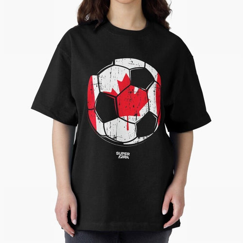 2026 Canada Soccer Fan World Cup Oversized T-Shirt Represent Global Football Passion for FIFA World Cup 2026 USA Canada Mexico, Made for Messi and Cristiano Ronaldo, England, France and Netherlands, Game Day Rituals, Football Legends, Country Pride