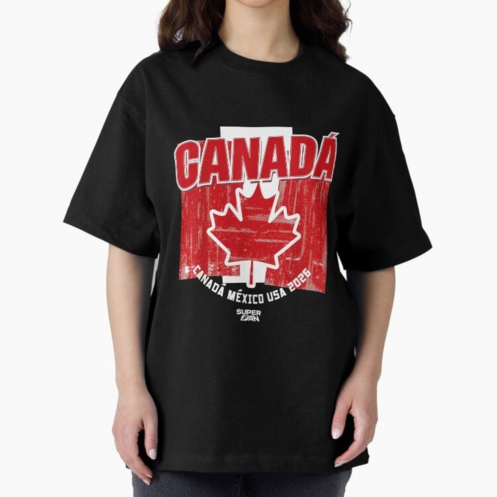 2026 Canada Soccer Fan World Cup Oversized T-Shirt Turn Every Weekend Toward FIFA World Cup 2026 Group Stage for Fans of Neymar, Haaland and Cristiano Ronaldo and England, Bringing Champion Mindset, Group Stage Buzz, Knockout Tension and Passionate