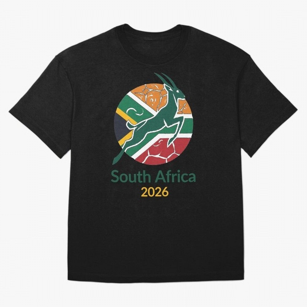 South Africa 2026 Oversized T-Shirt Experience the Global Stage of Match Day Hype around FIFA World Cup 2026 Group Stage, Messi and Cristiano Ronaldo, Portugal, Spain and Germany, Fan Favorite Moments, National Team Passion, Big Match Drama and