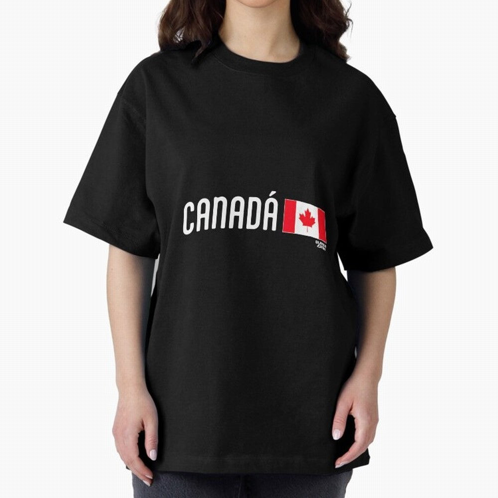2026 Canada Soccer Fan World Cup Oversized T-Shirt Support Your Favorite Stars during Global Football Passion for FIFA World Cup 2026 Group Stage, Built around Messi and Cristiano Ronaldo, Spain, Football History, Final Match Energy, Crowd Noise