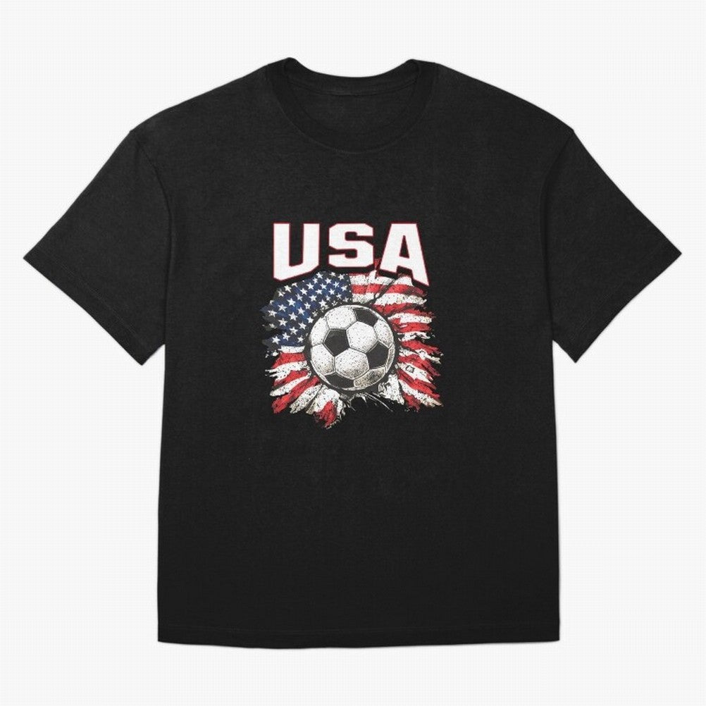 2026 Cup Flag Soccer Pride Fun Family USA Oversized T-Shirt Celebrate the Next Chapter of FIFA World Cup 2026 for Fans of Haaland and Mbappe and France and Portugal, Bringing Champion Mindset, Group Stage Buzz, Knockout Tension and Passionate Fan
