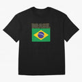 Brasil Flag Oversized T-Shirt Represent FIFA World Cup 2026 for Fans of Messi, Neymar and Mbappe and England and Germany, Bringing Tournament Hype, Historic Matchups, Family Viewing Parties and Global Sports Pride; Perfect for Supporters Who Want
