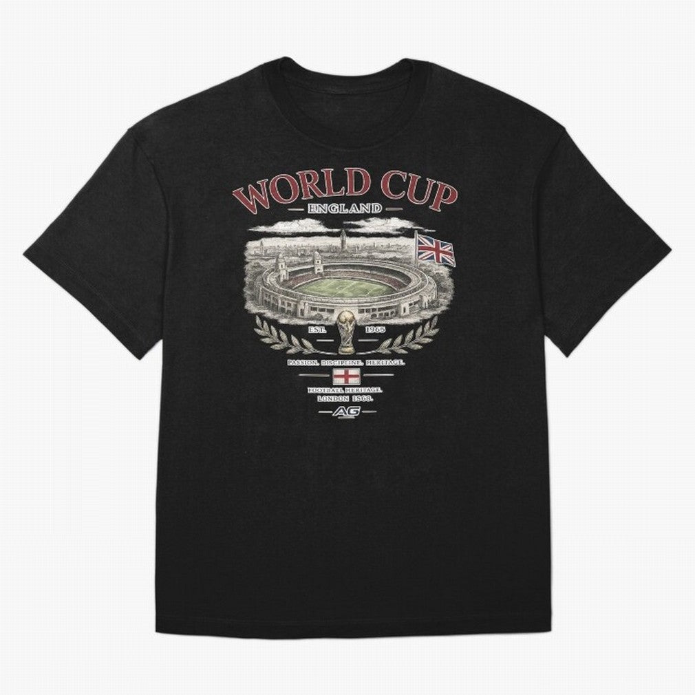England World Cup Wembley Streetwear Oversized T-Shirt Keep the Match Day Mood of FIFA World Cup 2026 USA Canada Mexico for Fans of Haaland and Brazil, Portugal and Argentina, Bringing Match Day Excitement, Supporter Culture, Golden Goals and