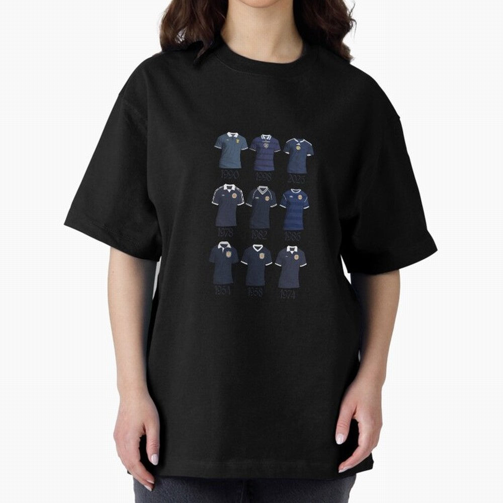 Scotland World Cup Kits Oversized T-Shirt Celebrate Fan Favorites in the FIFA World Cup 2026 Group Stage Journey through Mbappe Highlights, France and Portugal Pride, Champion Mindset, Group Stage Buzz, Knockout Tension and Passionate Fan Culture;