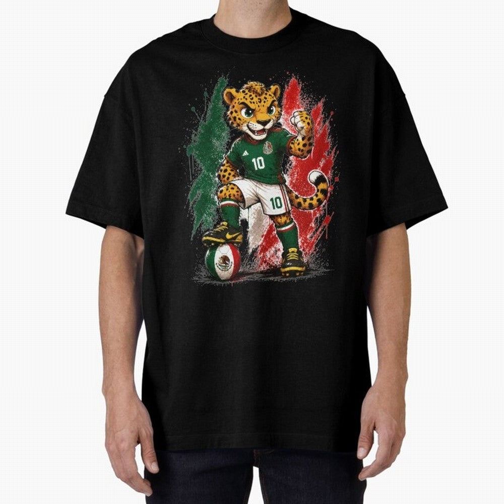 Mexico Fifa Mundial Oversized T-Shirt Follow FIFA World Cup 2026 Group Stage Spirit, Centered on Netherlands, Messi, CR7 and Mbappe, Supporter Pride, Iconic Celebrations, Legendary Names and Global Match Day Energy; Made for Collectors Who Enjoy