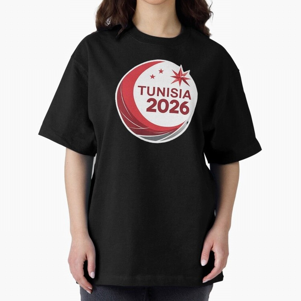 Tunisia 2026 Oversized T-Shirt Live the Energy of the FIFA World Cup 2026 USA Canada Mexico Journey through Messi and Cristiano Ronaldo Highlights, Netherlands Pride, Supporter Pride, Iconic Celebrations, Legendary Names and Global Match Day