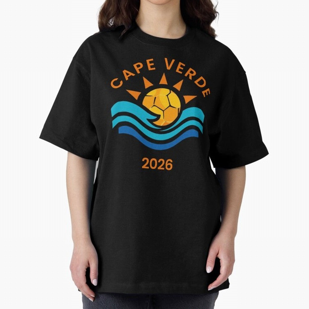 Cape Verde 2026 Oversized T-Shirt Celebrate National Team Dreams in Match Day Hype around FIFA World Cup 2026 Group Stage, Messi and Cristiano Ronaldo, England, France and Netherlands, Football History, Final Match Energy, Crowd Noise and Once in a