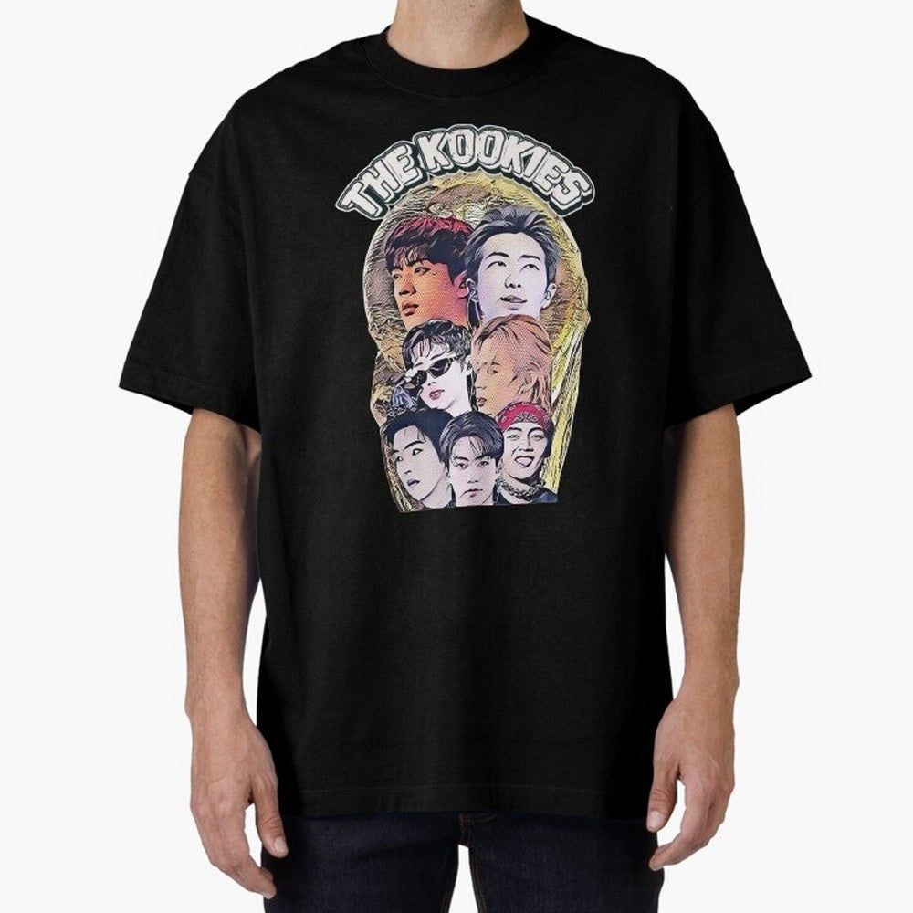 The Kookies - BTS Design Oversized T-Shirt Show Up for the Glory of Match Day Hype around FIFA World Cup 2026 USA Canada Mexico, Mbappe, England and Germany, Match Day Excitement, Supporter Culture, Golden Goals and Global Football Passion; Made