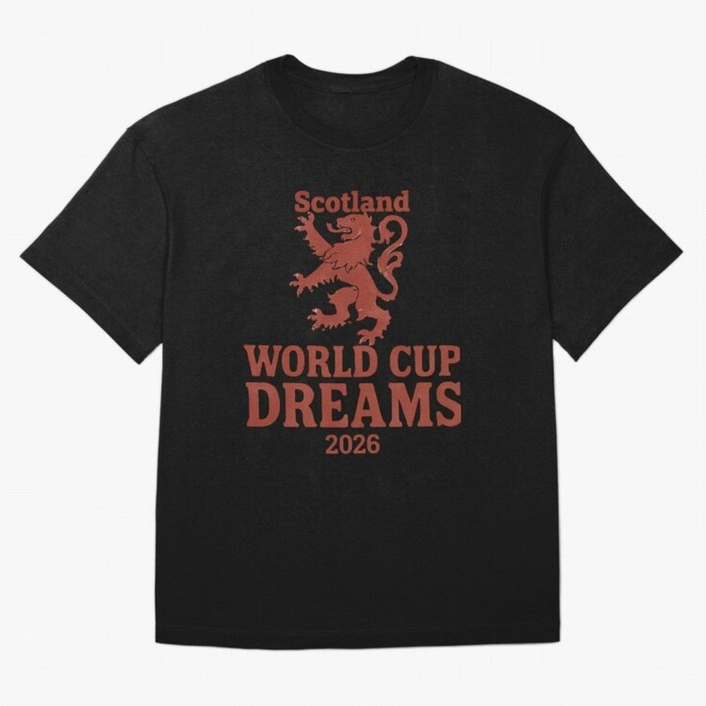 Scotland World Cup Dreams 2026 Oversized T-Shirt Embrace FIFA World Cup 2026 for Fans of CR7 and Messi and England, Bringing Goal Celebration Energy, Supporter Heritage, Football Icons and Worldwide Tournament Joy; Perfect for Fans, Collectors,