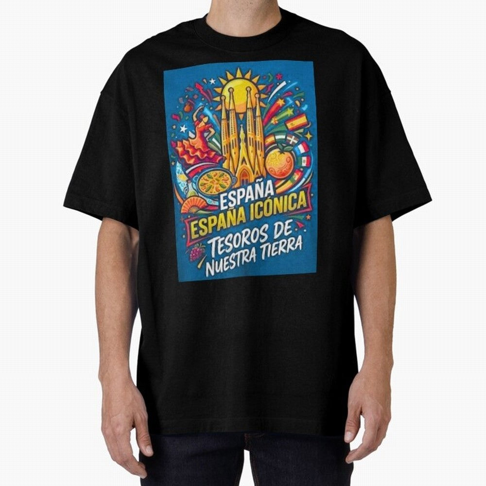 Spain Oversized T-Shirt Support the Legends of Match Day Hype around FIFA World Cup 2026 USA Canada Mexico, Messi, England, France and Netherlands, Football Passion, Legendary Performances, Festival Vibes and Supporter Community; Ideal for Fans Who