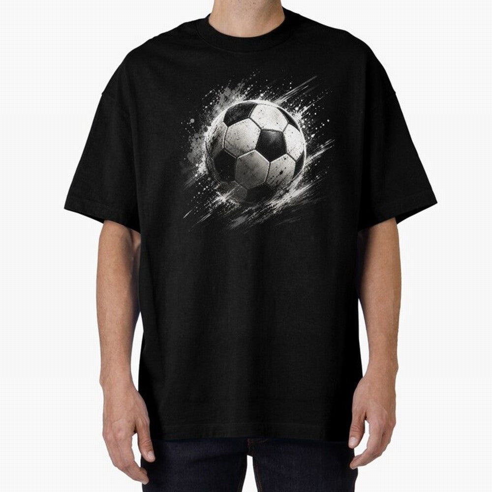Football Oversized T-Shirt Share the Excitement of FIFA World Cup 2026 USA Canada Mexico Spirit, Filled with England, France and Netherlands, Mbappe and Neymar, Vintage Soccer Flavor, Modern Football Stars, National Flags and Final Night Emotion;