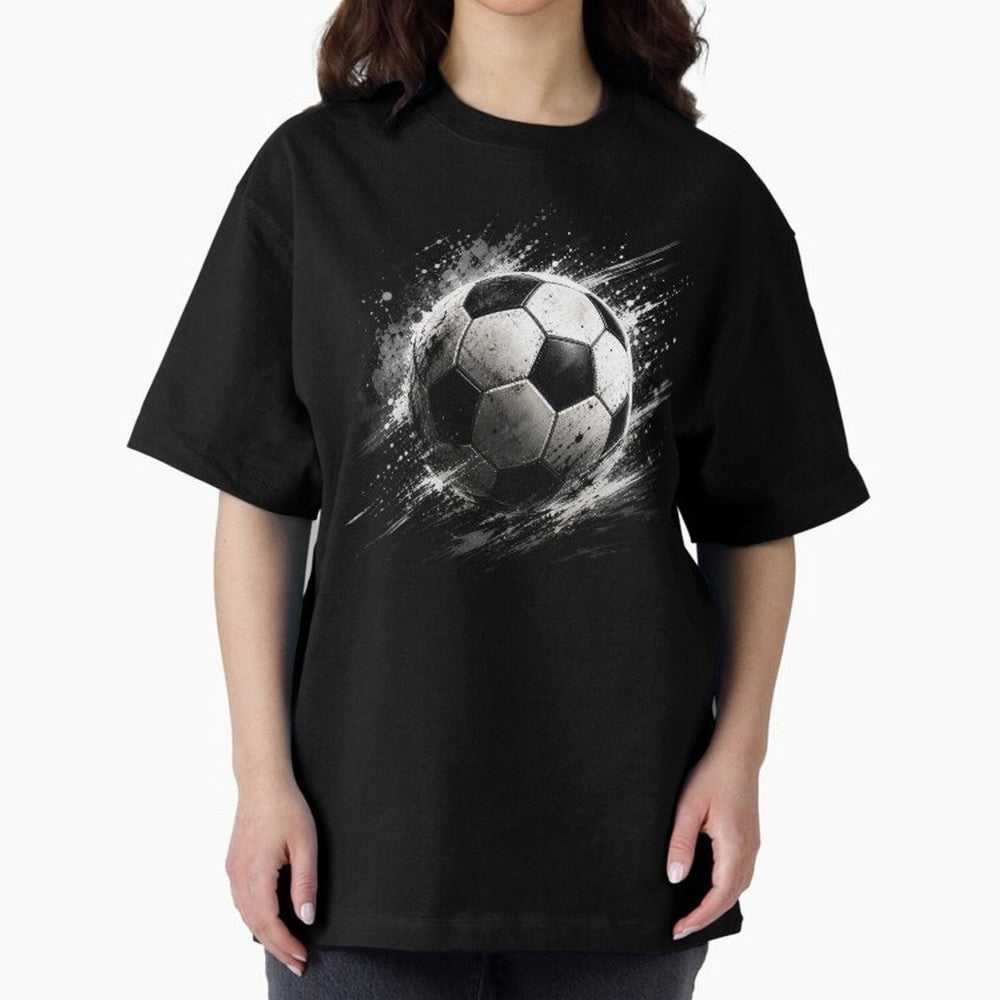 Football Oversized T-Shirt Share the Excitement of FIFA World Cup 2026 USA Canada Mexico Spirit, Filled with England, France and Netherlands, Mbappe and Neymar, Vintage Soccer Flavor, Modern Football Stars, National Flags and Final Night Emotion;