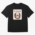 Go Canada Soccer Ball Flag | Canadian Football Fan Graphic Tee Oversized T-Shirt Bring World Football Passion into Match Day Hype around FIFA World Cup 2026 USA Canada Mexico, CR7, Portugal, Worldwide Fan Energy, Dramatic Goals, Stadium Lights and