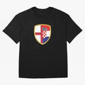 FIFA World Cup - England v Croatia Oversized T-Shirt Stand with FIFA World Cup 2026 USA Canada Mexico Centered on Haaland and Mbappe, Netherlands Energy, Goal Celebration Energy, Supporter Heritage, Football Icons and Worldwide Tournament Joy;