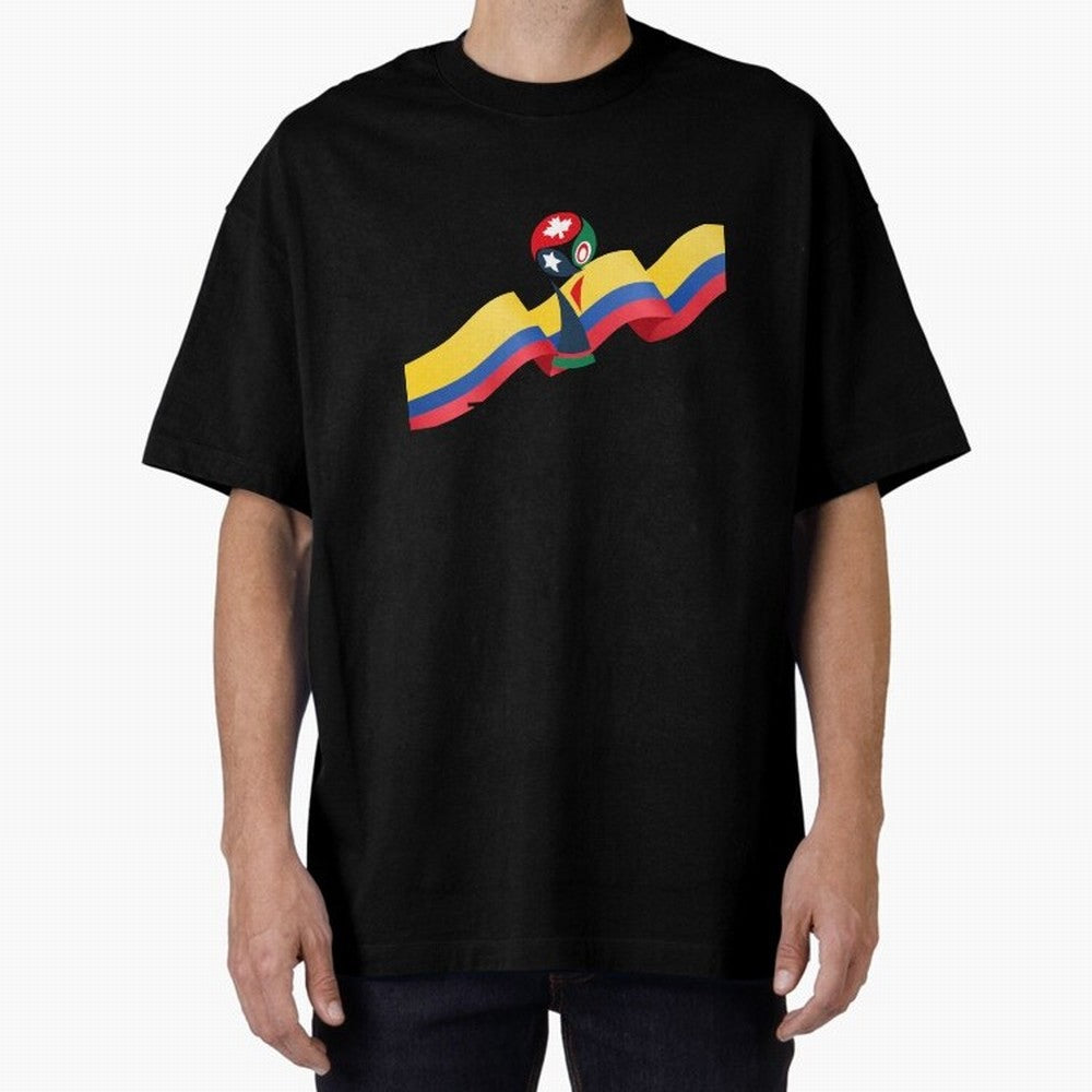 World Cup 2026 Team Colombia Oversized T-Shirt Capture Stadium Memories from FIFA World Cup 2026 Group Stage Spirit, Inspired by Netherlands, Messi, Stadium Memories, Football Loyalty, International Chants and Championship Tradition; Perfect for