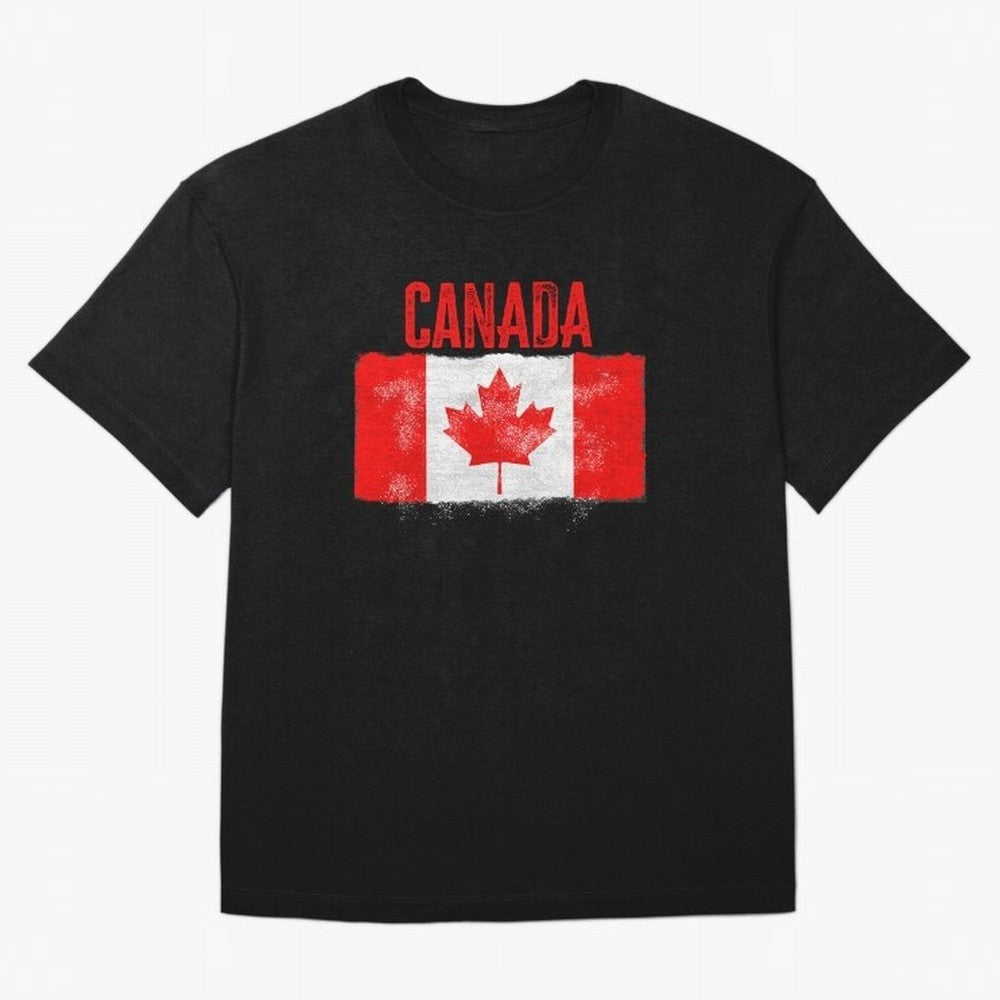 Canada Oversized T-Shirt Follow the Road to FIFA World Cup 2026 USA Canada Mexico Capturing Messi, Neymar and Mbappe, Spain Energy, Championship Spirit, Famous Goals, Roaring Crowds and International Football Unity; Created for Match Day Parties,