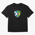 FIFA World Cup -Scotland v Brazil Oversized T-Shirt Show Match Day Excitement for FIFA World Cup 2026 Group Stage Capturing Messi, Neymar and Mbappe, Brazil Energy, Retro Football Energy, Iconic Rivalries, Trophy Chase Drama and Stadium Atmosphere;