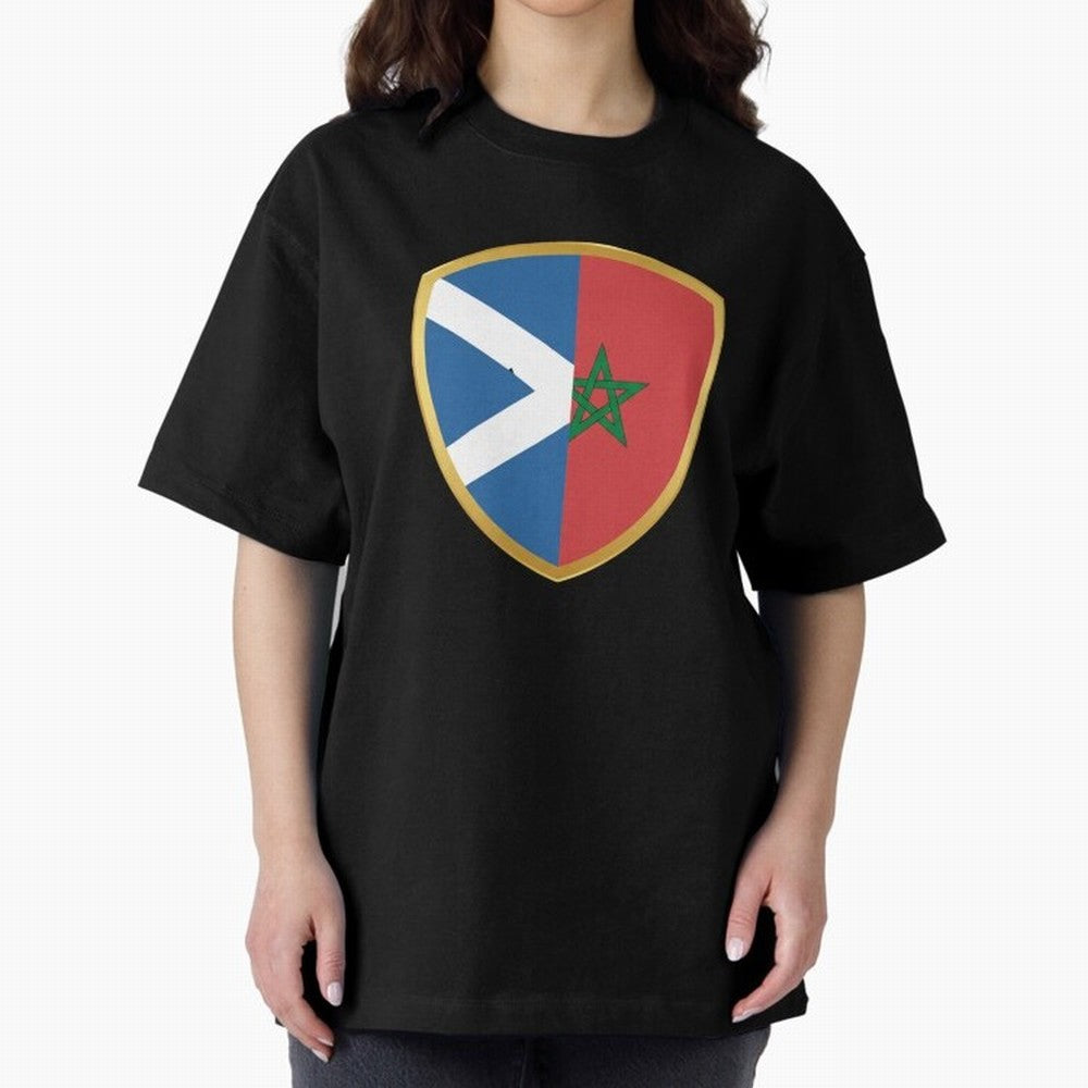 FIFA World Cup -Scotland v Morocco Oversized T-Shirt Celebrate Classic Football Spirit in Global Football Passion for FIFA World Cup 2026 Group Stage, Capturing Messi, CR7 and Mbappe, England, Football History, Final Match Energy, Crowd Noise and