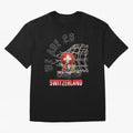 World cup 26 - Switzerland Oversized T-Shirt Carry FIFA World Cup 2026 for Fans of Haaland and France and Portugal, Bringing Soccer Culture, Superstar Moments, National Team Dreams and Competitive Fire; Made for Die Hard Supporters, Soccer Lovers,