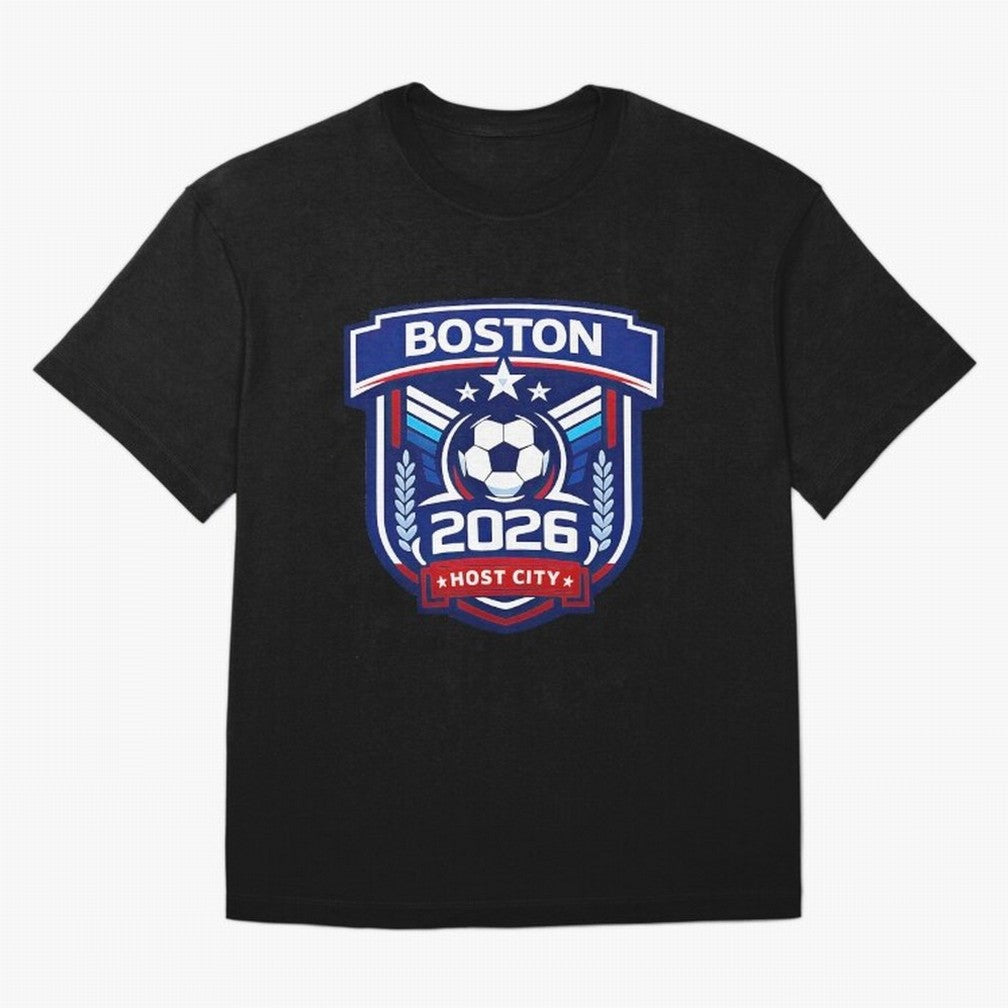 Boston 2026 Host City Welcoming the World Cup Oversized T-Shirt Honor Football Greatness during Global Football Passion for FIFA World Cup 2026 Group Stage, Capturing Haaland, Brazil, Sports Nostalgia, International Competition, Famous Players and