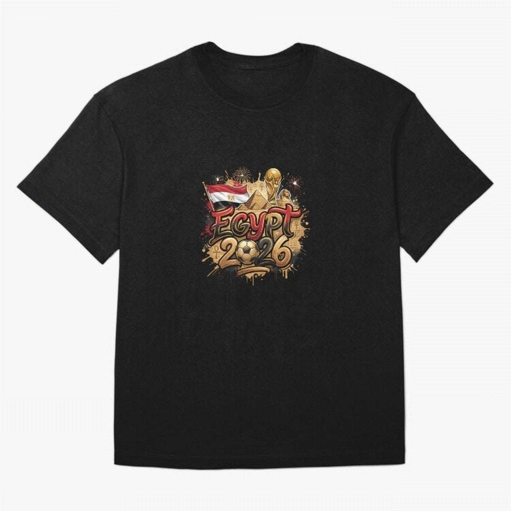 Egypt World Cup 2026 Football Legacy Oversized T-Shirt Represent Football Lovers during FIFA World Cup 2026 Built around Messi, Germany Energy, Tournament Hype, Historic Matchups, Family Viewing Parties and Global Sports Pride; Ideal for Football