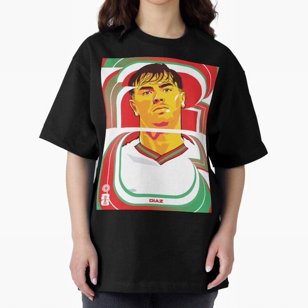 World Cup 2026 Soccer Celebration: United Football Fan Art Oversized T-Shirt Carry the Dream of FIFA World Cup 2026 Group Stage Spirit, with Germany, Neymar, Championship Spirit, Famous Goals, Roaring Crowds and International Football Unity; Ideal