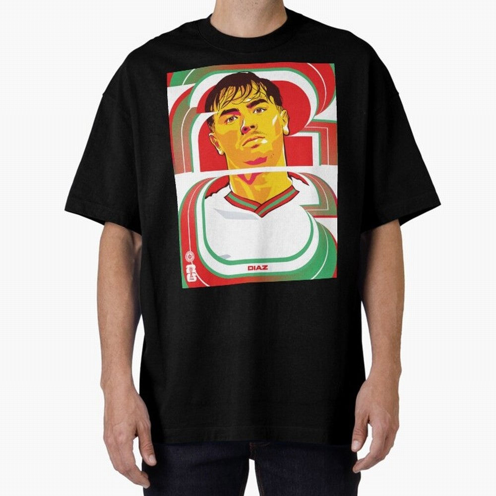 World Cup 2026 Soccer Celebration: United Football Fan Art Oversized T-Shirt Carry the Dream of FIFA World Cup 2026 Group Stage Spirit, with Germany, Neymar, Championship Spirit, Famous Goals, Roaring Crowds and International Football Unity; Ideal