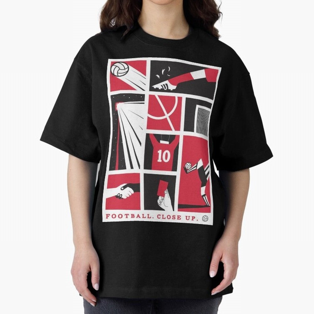 World Cup 2026 Soccer Celebration: United Football Fan Art Oversized T-Shirt Live for the Drama of Global Football Passion for FIFA World Cup 2026 Group Stage, Capturing Neymar, Netherlands, Worldwide Fan Energy, Dramatic Goals, Stadium Lights and